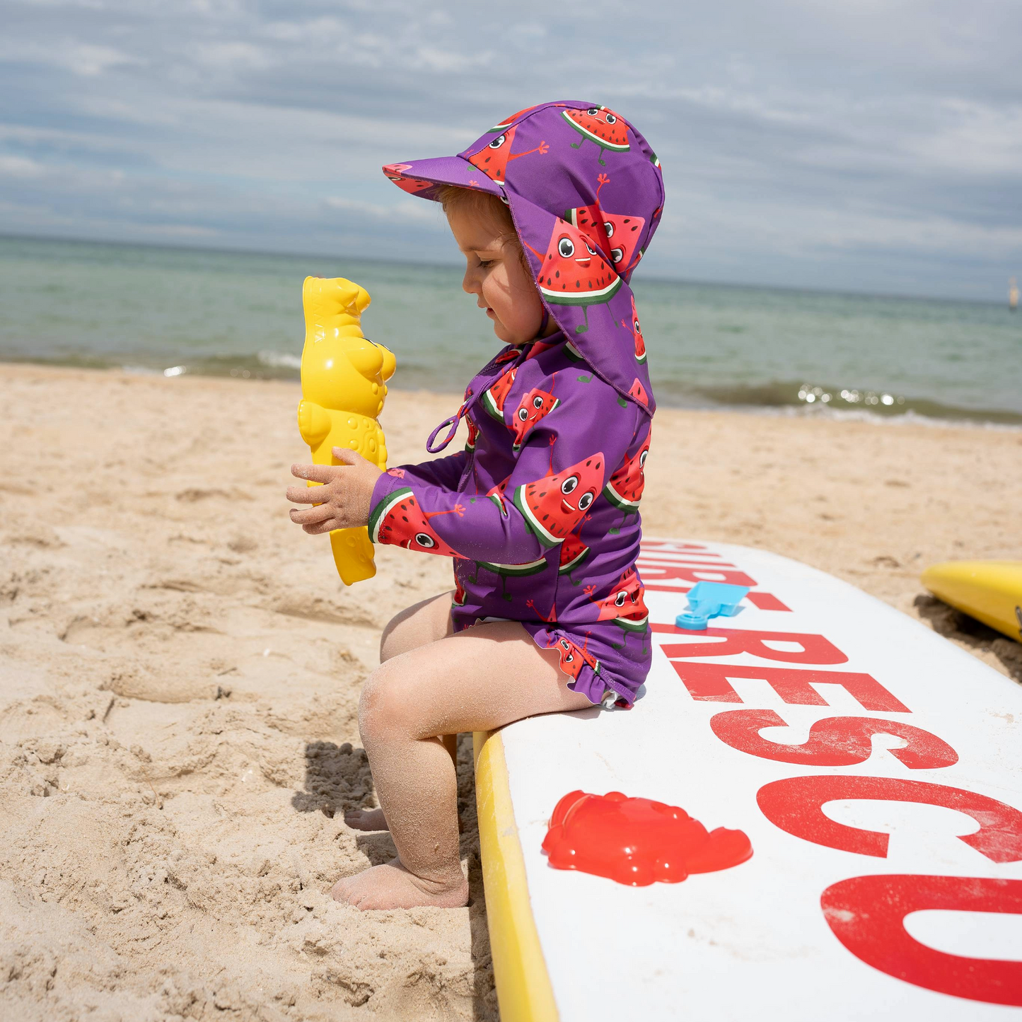 Willow the Watermelon girls swimsuit + hat